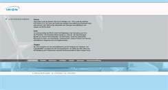 Desktop Screenshot of irion.de